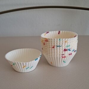 New!Confetti Mini Cupcake Silicone Liners